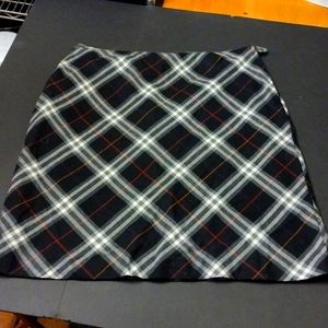 Villager by Liz Claiborne black plaid skirt size 16